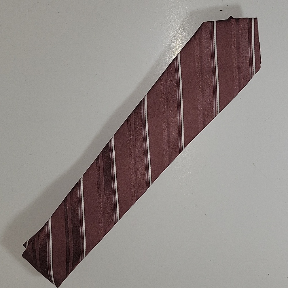 Men's Sears Maroon & White 56 1/2" Tie